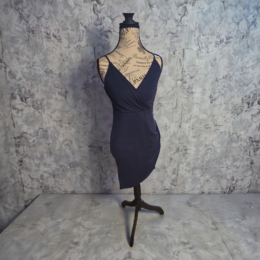 Windsor Navy Asymmetrical Dress